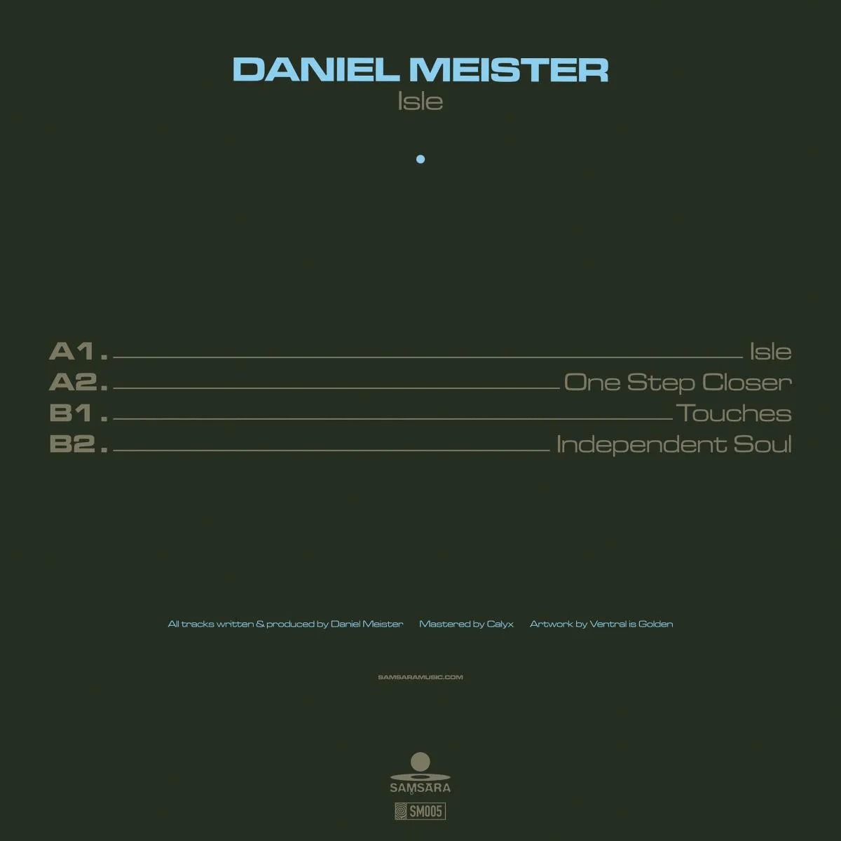 Обратная сторона обложки — Daniel Meister — Isle EP