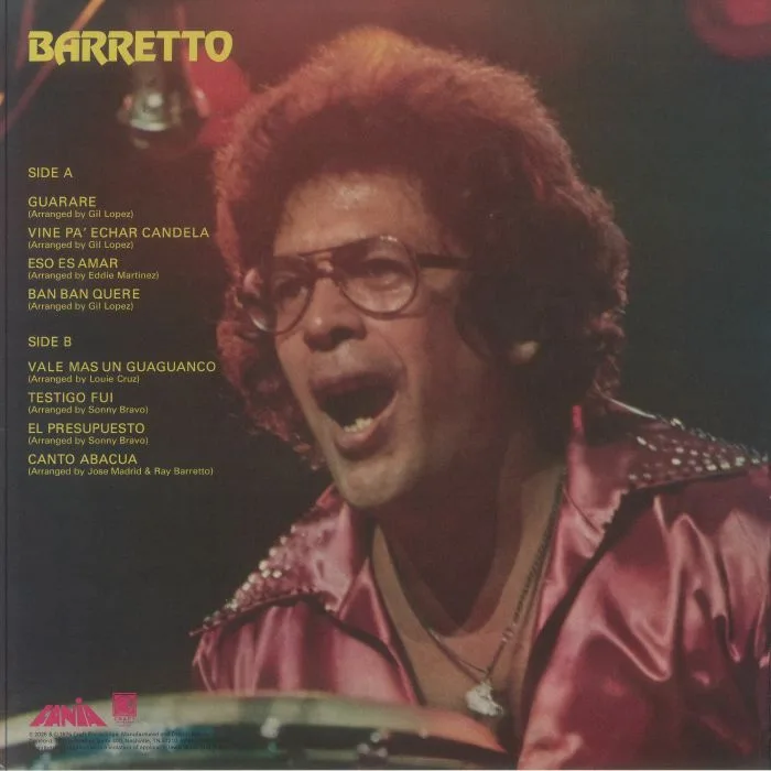 Обратная сторона обложки — Ray BARRETTO — Barretto (50th Anniversary Edition)