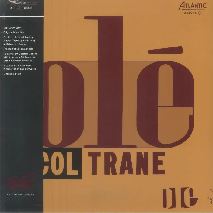 Front cover — John COLTRANE — Ole Coltrane (mono) (Rhino High Fidelity 65th Anniversary Editon)
