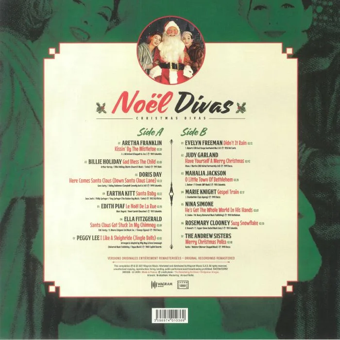 Обратная сторона обложки — VARIOUS — Noel Divas / Christmas Divas