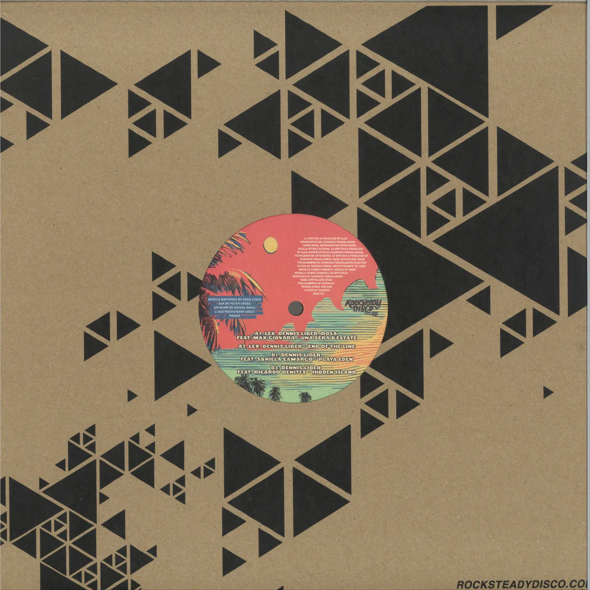 Back cover — Dennis Liber/Lex — Club Eden EP
