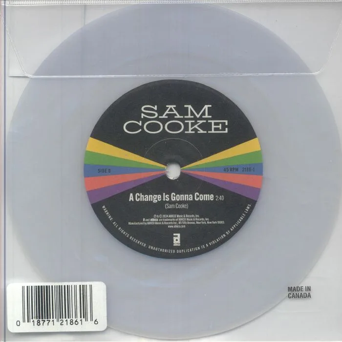 Back cover — Sam COOKE — A Change Is Gonna Come (Diamond Edition) (Record Store Day Black Friday RSD 2024)
