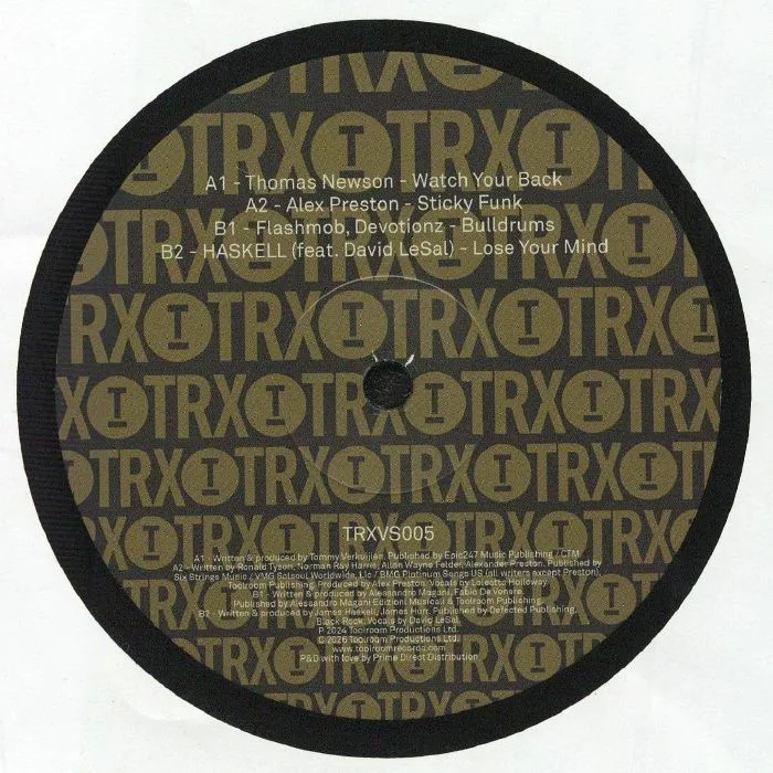 Back cover — Thomas NEWSON / ALEX PRESTON / FLASHMOB / HASKELL — Toolroom Trax Sampler Vol 5