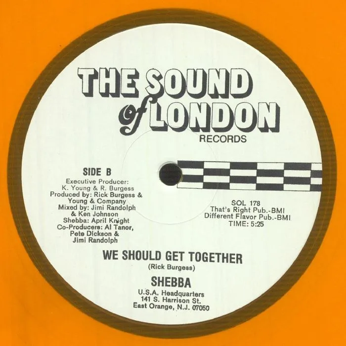 Обратная сторона обложки — SHEBBA — We Should Get Together (reissue)