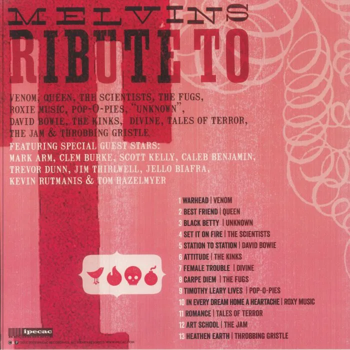 Back cover — The MELVINS — Everybody Loves Sausages (reissue)