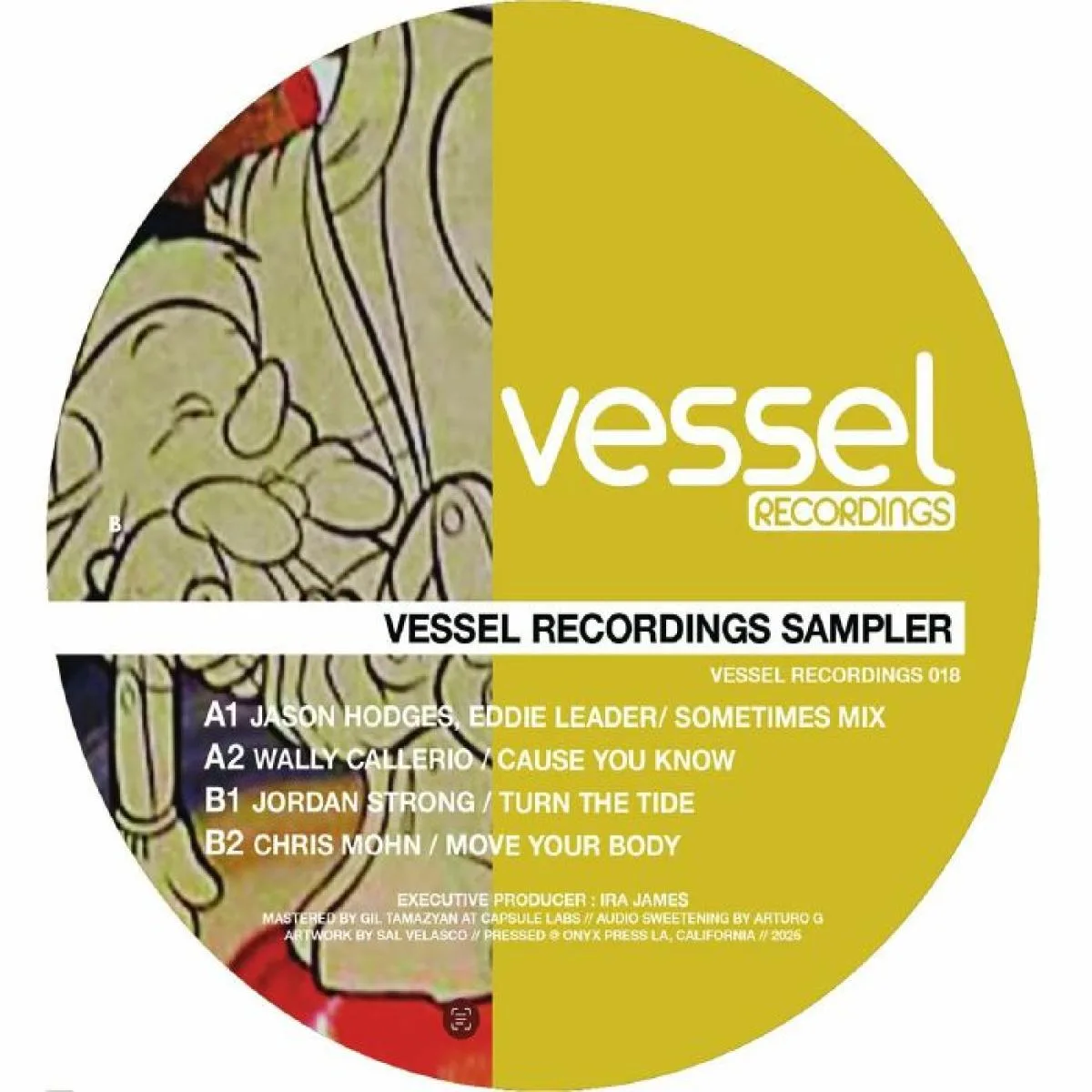 Лицевая сторона обложки — Various — Vessel Recordings Sampler