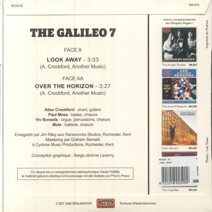 Back cover — The GALILEO 7 — Look Away