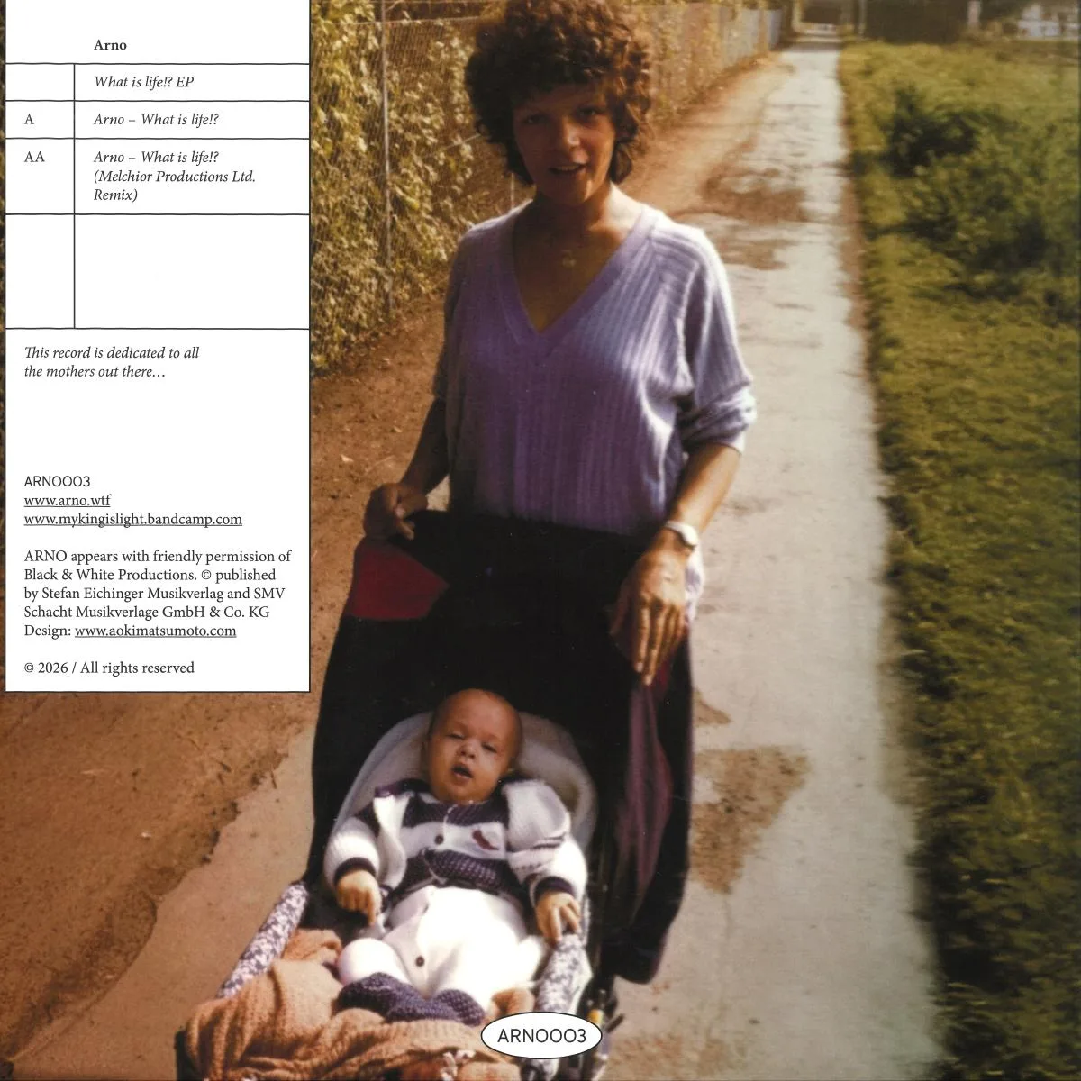 Back cover — Arno — What Is Life?! EP