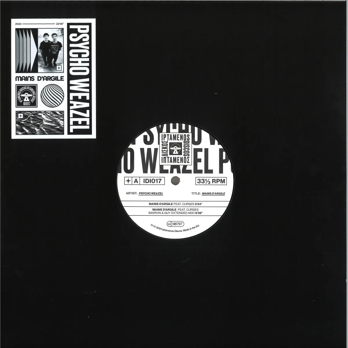 Front cover — Psycho Weazel — Mains D'argile