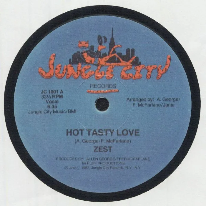 Лицевая сторона обложки — ZEST — Hot Tasty Love (reissue)