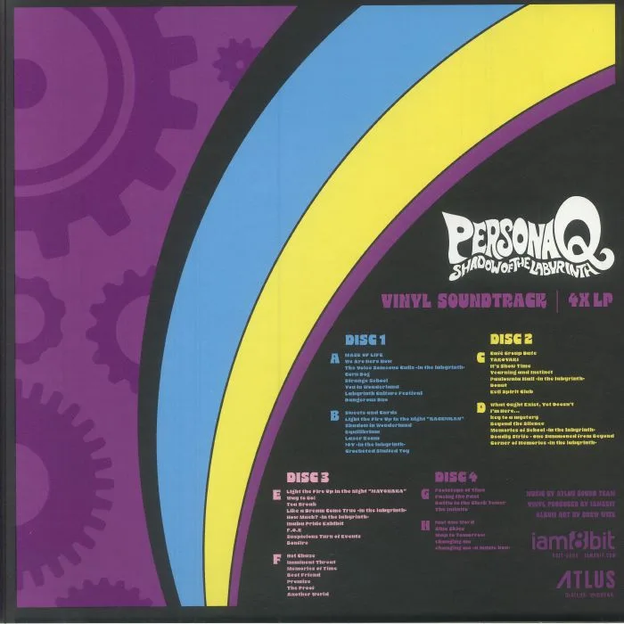 Обратная сторона обложки — ATLUS SOUND TEAM — Persona Q: Shadow Of The Labyrinth (Soundtrack)