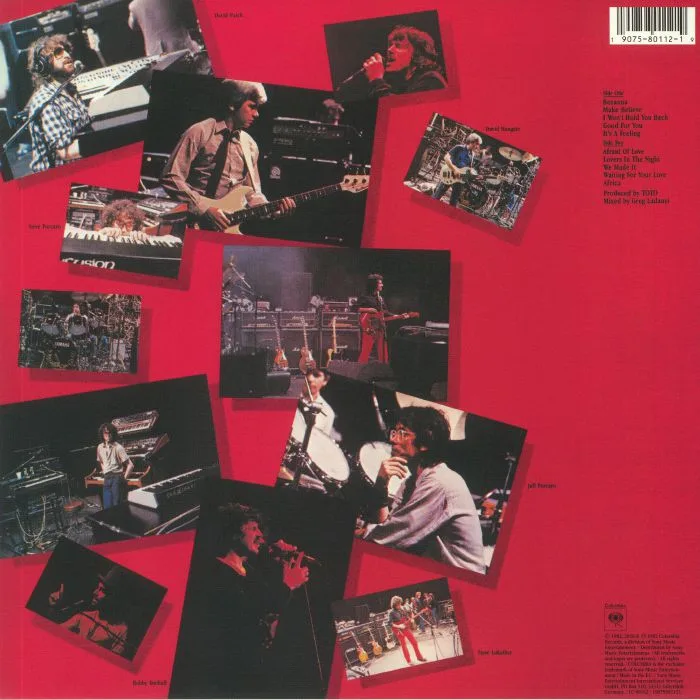 Back cover — TOTO — Toto IV (remastered)