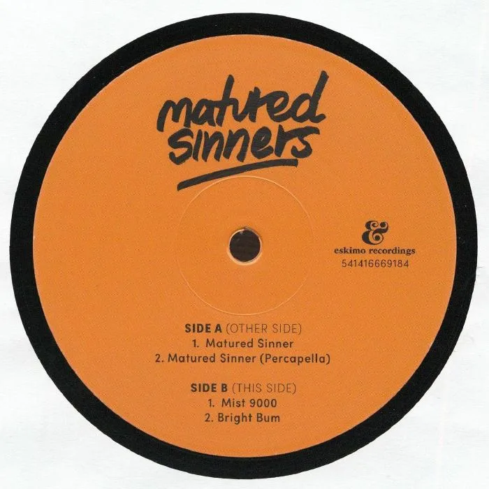 Back cover — MATURED SINNERS — Matured Sinners