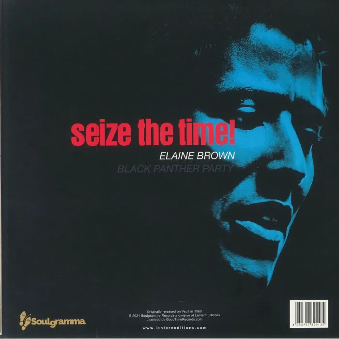 Back cover — Elaine BROWN — Seize The Time: Black Panther Party (reissue) (Record Store Day RSD 2024)