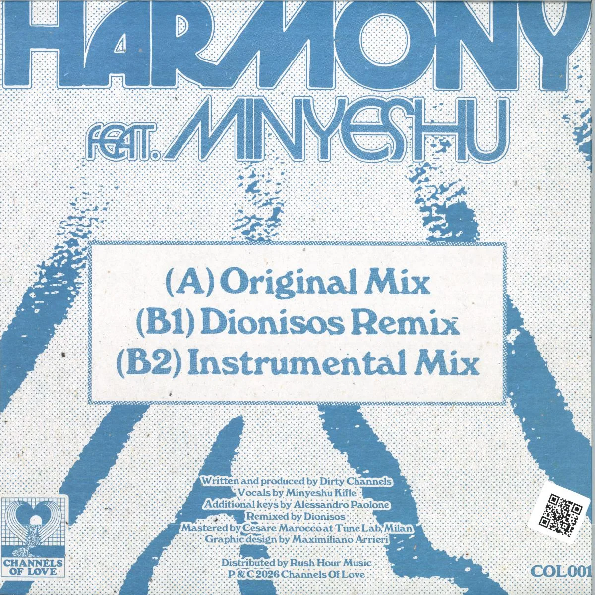 Back cover — DIRTY CHANNELS — HARMONY FEAT. MINYESHU