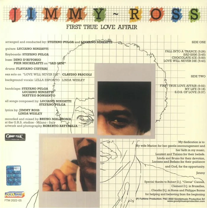 Back cover — Jimmy ROSS — First True Love Affair (remastered)