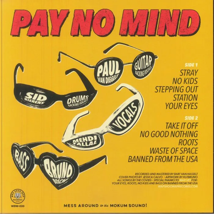 Back cover — The COVIDS — Pay No Mind