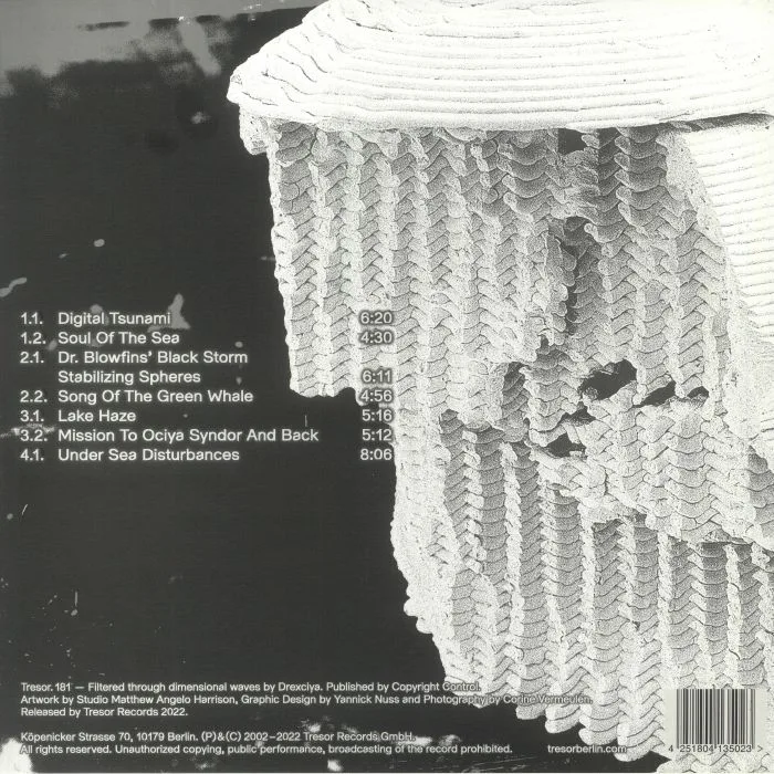 Back cover — Drexciya — Harnessed The Storm LP 2x12"