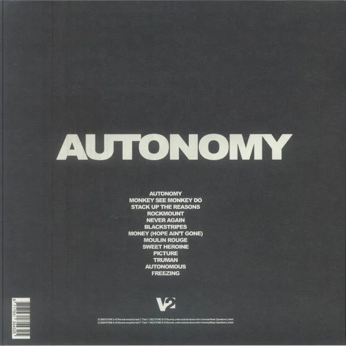 Обратная сторона обложки — STONE — Autonomy