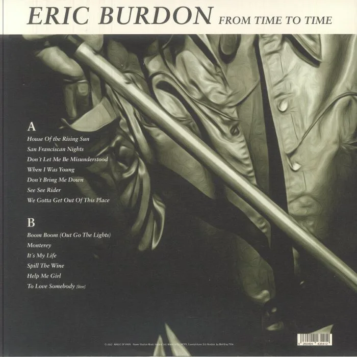 Back cover — Eric BURDON — From Time To Time