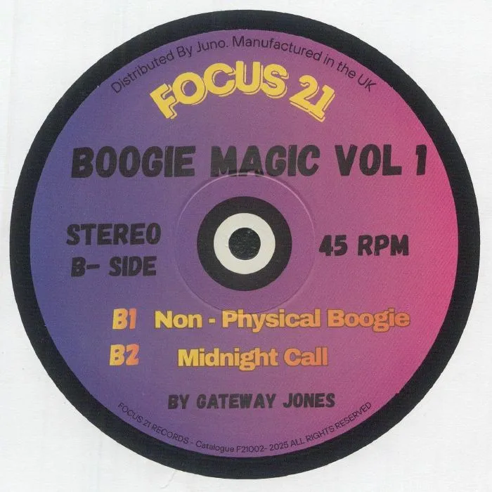 Back cover — GATEWAY JONES — Boogie Magic Vol 1