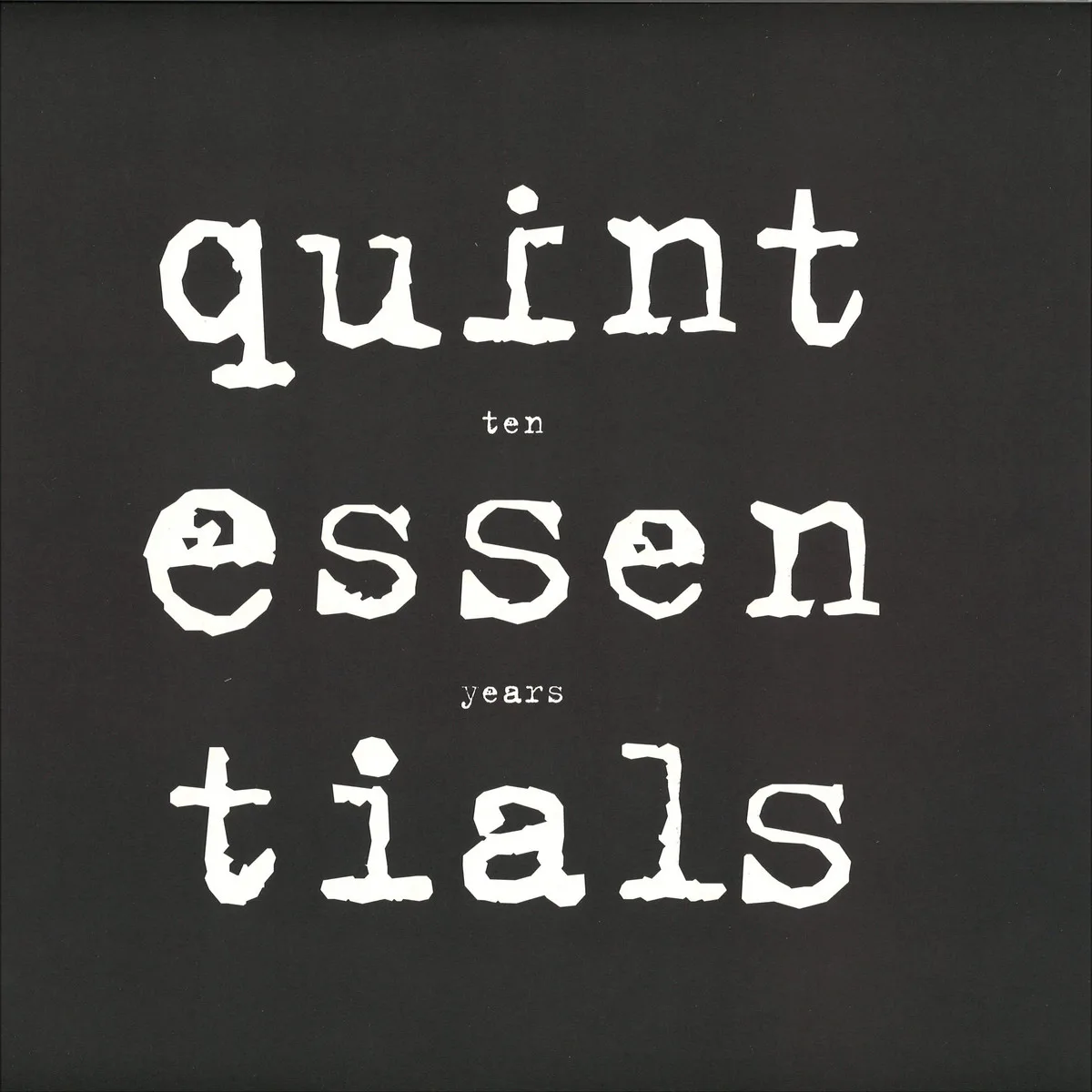 Front cover — Various — Ten Years Quintessentials 2x12"