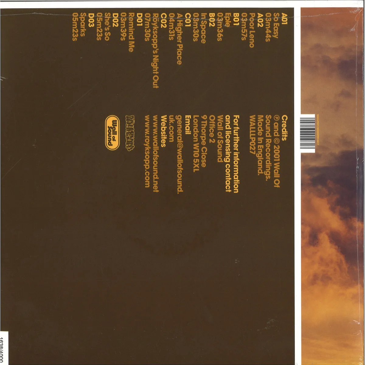 Back cover — ROYKSOPP — Melody Am (2x12")