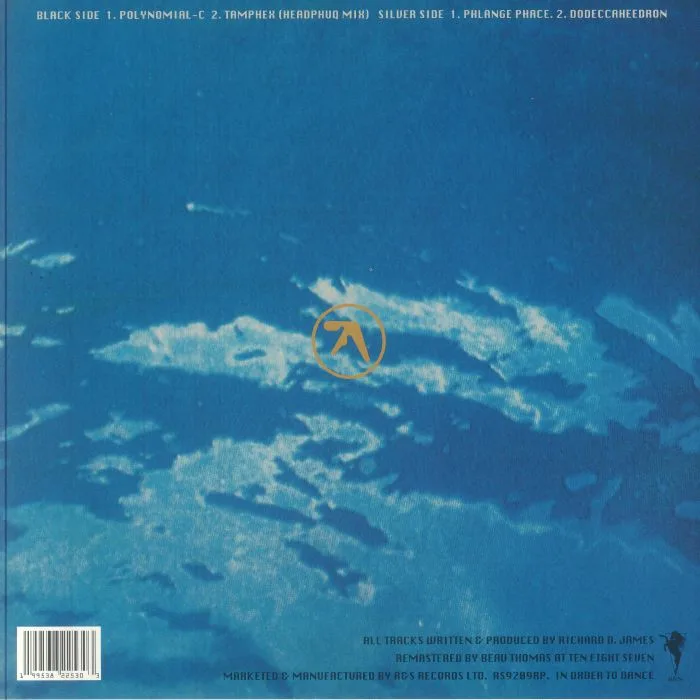 Back cover — APHEX TWIN — Xylem Tube EP (reissue)