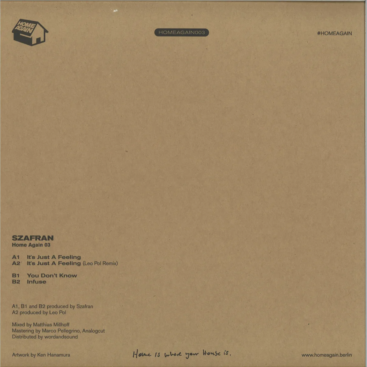 Back cover — Szafran — Home Again 03
