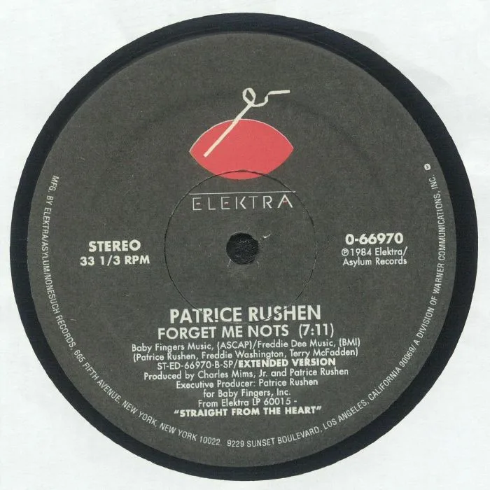 Обратная сторона обложки — Patrice RUSHEN — Forget Me Nots