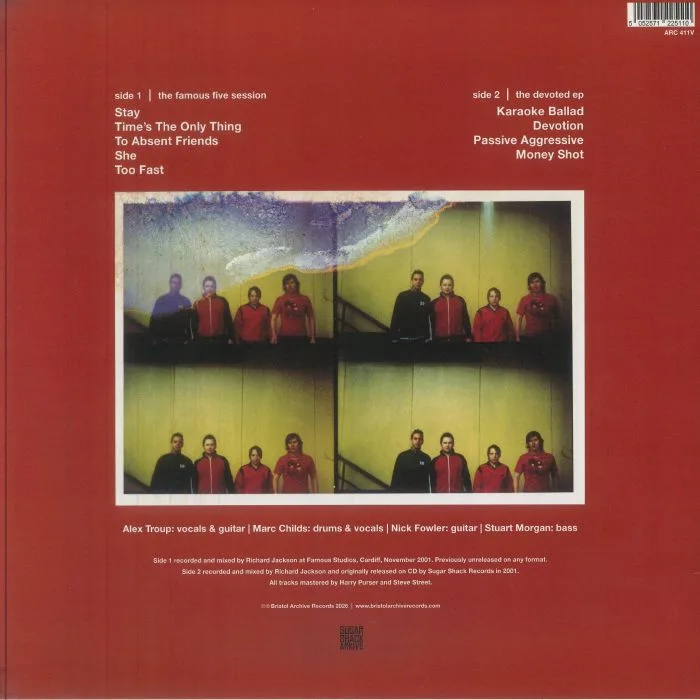 Back cover — CRASHLAND — The Famous Five Session (25th Anniversary Edition)