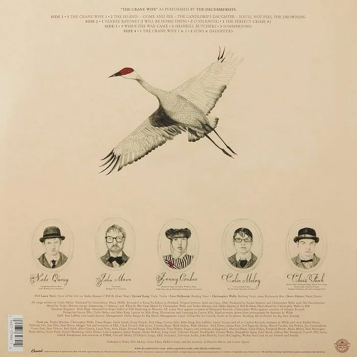 Back cover — The DECEMBERISTS — The Crane Wife