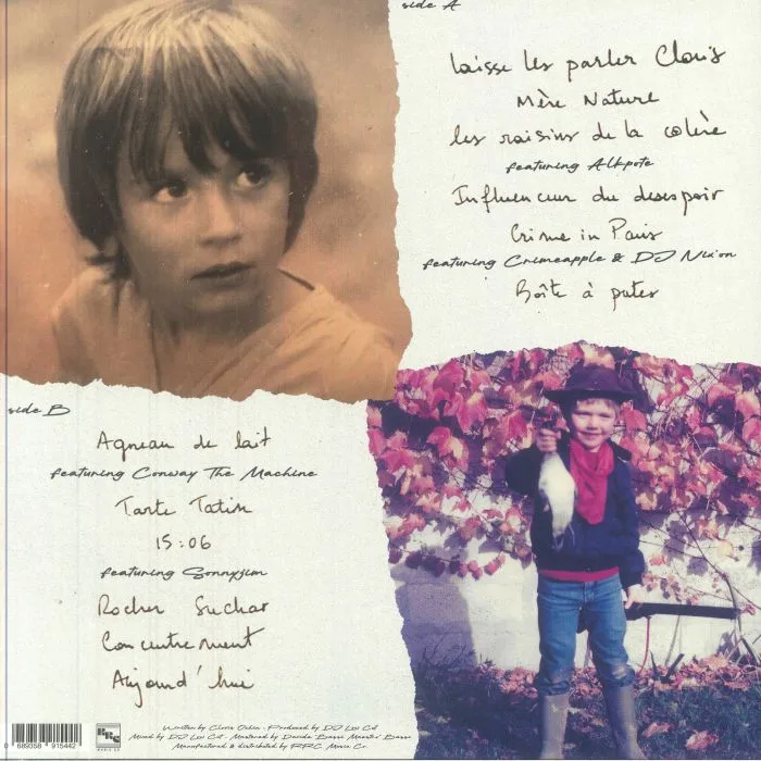 Back cover — Clovis OCHIN / DJ LOW CUT — Laisse Les Parles Clovis