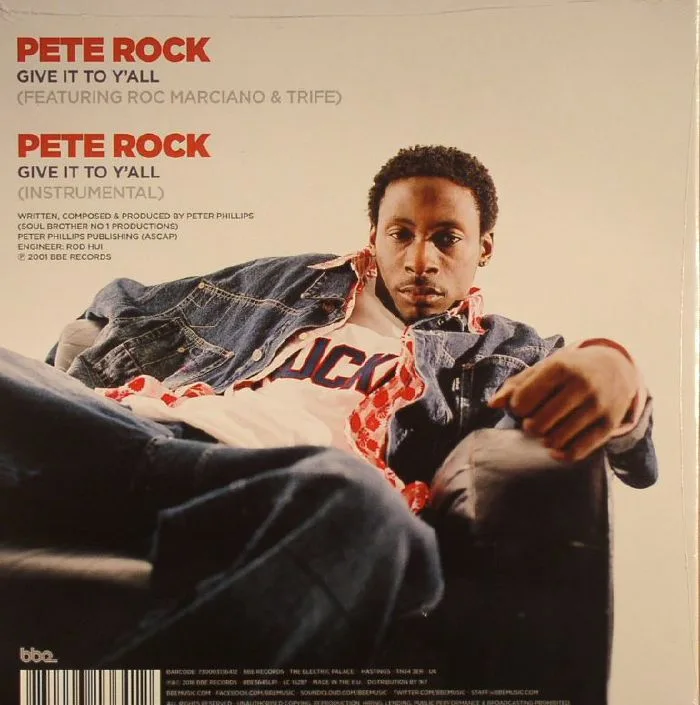 Back cover — Pete ROCK — Give It To Y'All (Record Store Day 2016)