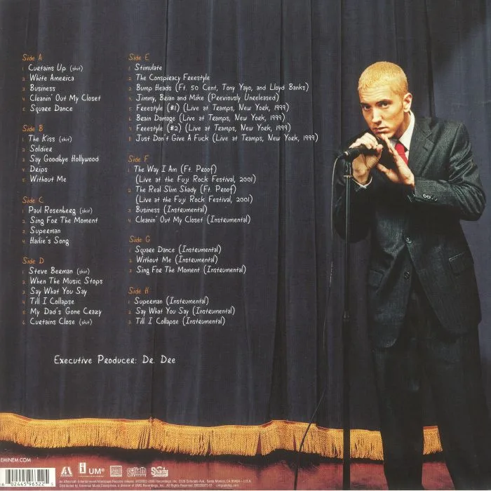 Back cover — EMINEM — The Eminem Show (Expanded Edition)