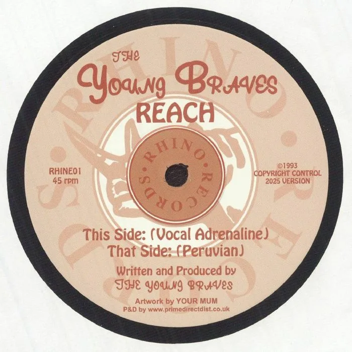 Back cover — The YOUNG BRAVES — Reach (reissue)