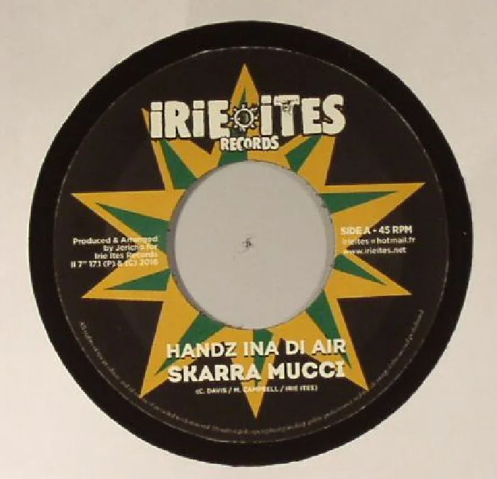 Front cover — SKARRA MUCCI / PERFECT — Handz Ina Di Air (World War III Riddim)