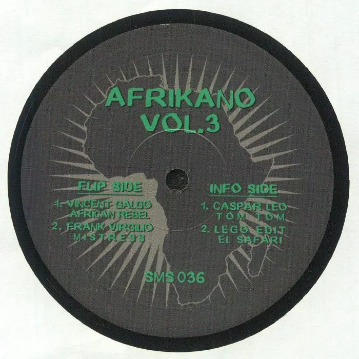 Обратная сторона обложки — Vincent GALGO / FRANK VIRGILIO / CASPAR LEO / LEGO EDIT — Afrikano Vol 3 (B-STOCK)