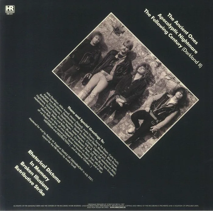 Обратная сторона обложки — NECRONOMICON — Apocalyptic Nightmare (reissue)