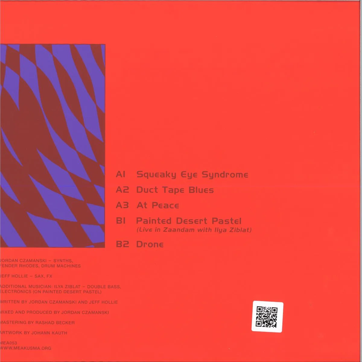 Back cover — MEI HONYECOMB (JORDAN CZAMANSKI AND JEFF HOLLIE) — CLAIRVOYANT DIMENSIONS