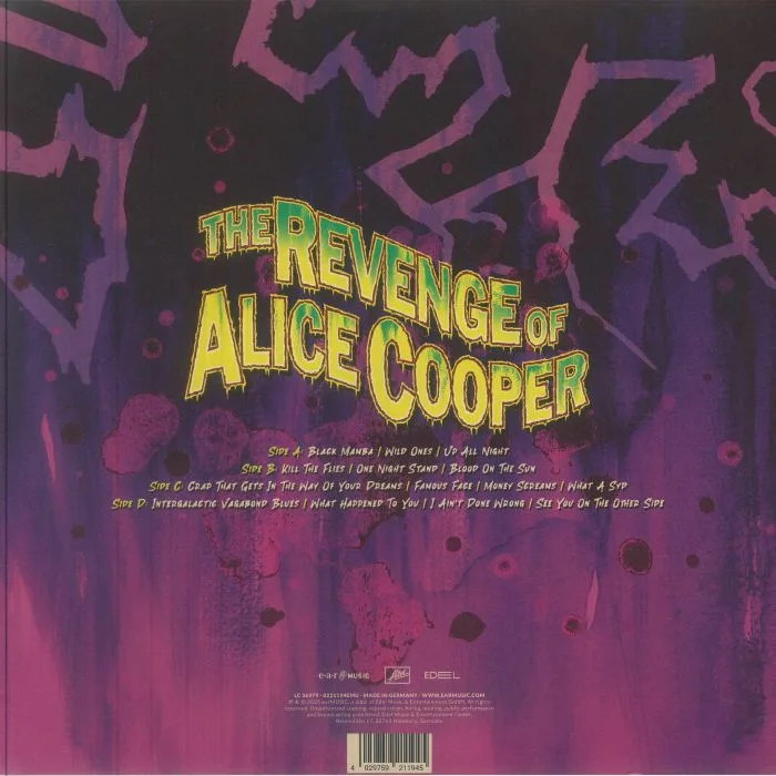 Back cover — Alice COOPER — The Revenge Of Alice Cooper