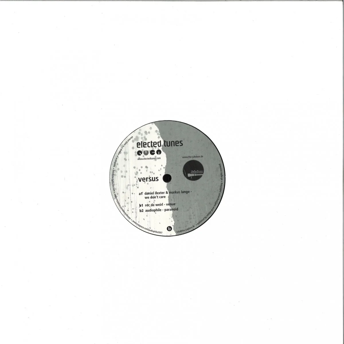 Back cover — Daniel Dexter&Markus Lange — Versus Ep