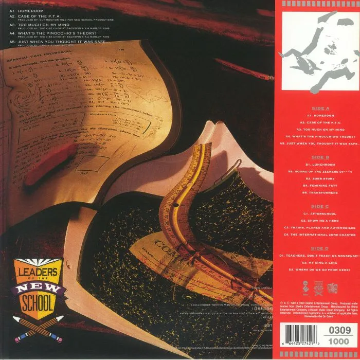 Back cover — LEADERS OF THE NEW SCHOOL — A Future Without A Past