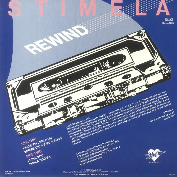 Обратная сторона обложки — STIMELA — Rewind