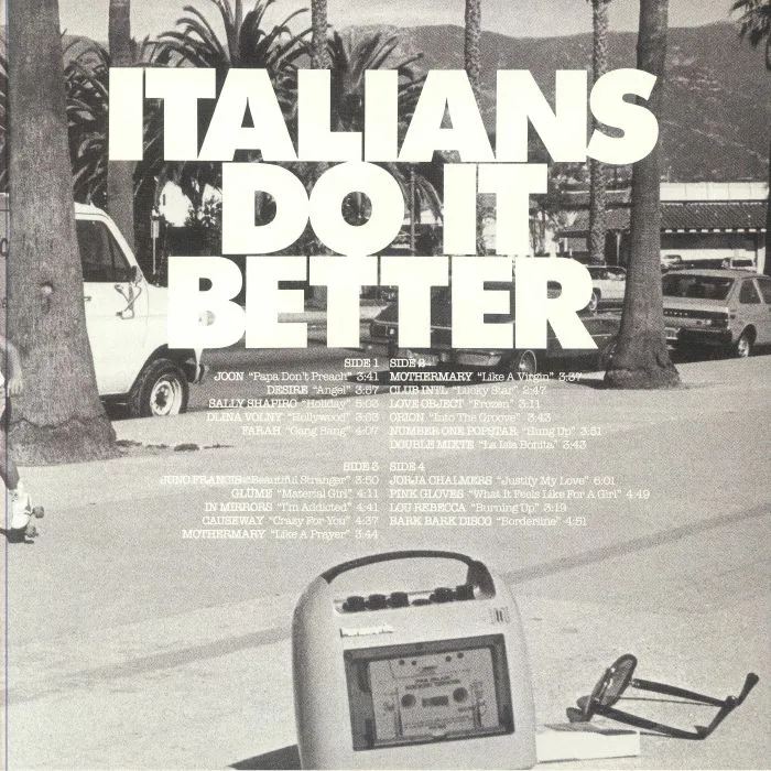 Back cover — VARIOUS — A Tribute To Madonna: Presented By Italians Do It Better