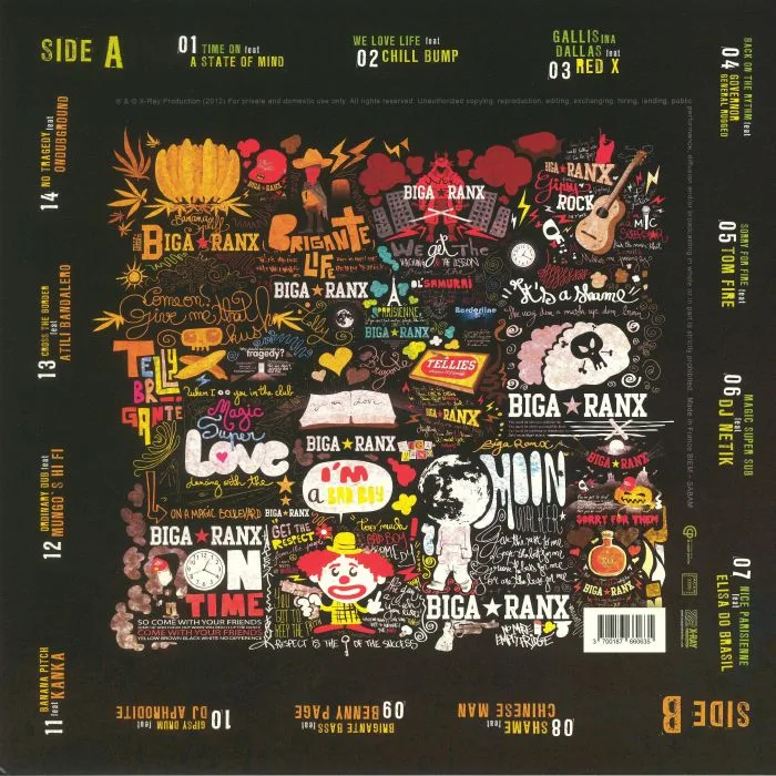 Back cover — BIGA RANX — On Time Remix