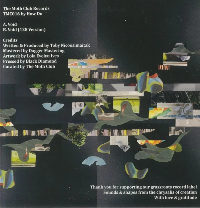 Back cover — HOW DU — Void