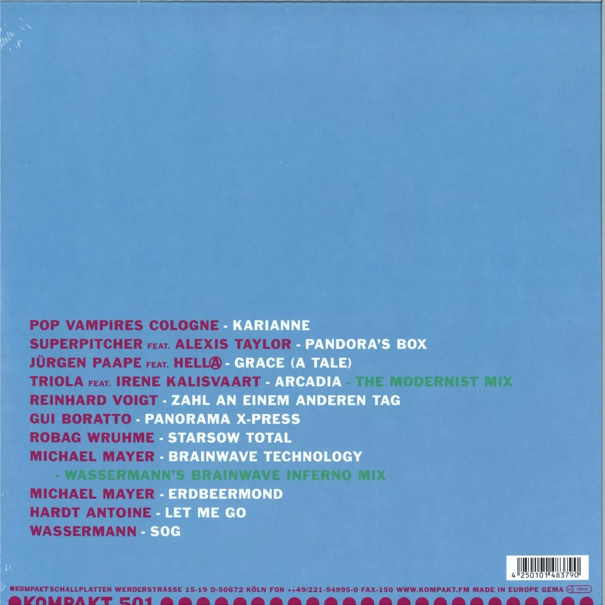 Back cover — Various — Total 25