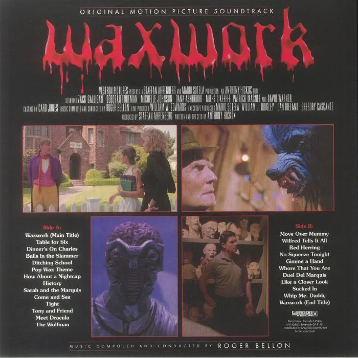 Обратная сторона обложки — Roger BELLON — Waxwork (Soundtrack)