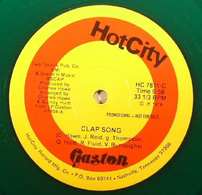 Обратная сторона обложки — GASTON — Clap Song